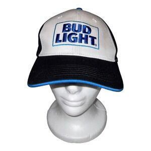 Vintage Budweiser Bud Light Beer Embroidered Snapback Hat Cap‎